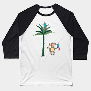 Monkey and parrot - kids decor and stickers Baseball T-Shirt